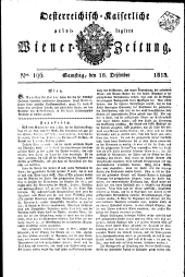 Wiener Zeitung 18131218 Seite: 1