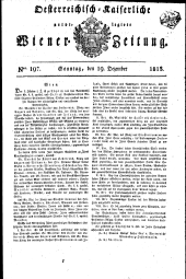 Wiener Zeitung 18131219 Seite: 1