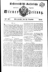 Wiener Zeitung 18131229 Seite: 1