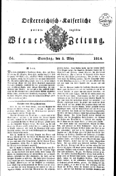 Wiener Zeitung 18140305 Seite: 1