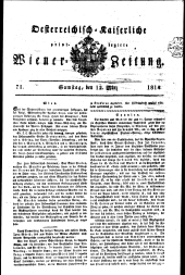 Wiener Zeitung 18140312 Seite: 1