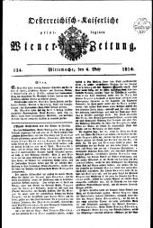 Wiener Zeitung 18140504 Seite: 1