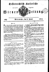 Wiener Zeitung 18140608 Seite: 1