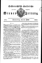 Wiener Zeitung 18140623 Seite: 1