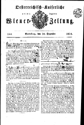 Wiener Zeitung 18141210 Seite: 1