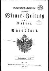 Wiener Zeitung 1815bl01 Seite: 1