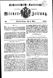 Wiener Zeitung 18150302 Seite: 1