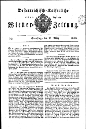 Wiener Zeitung 18150311 Seite: 1