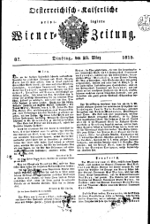 Wiener Zeitung 18150328 Seite: 1