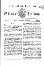 Wiener Zeitung 18150329 Seite: 1