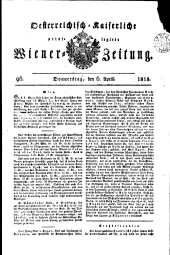 Wiener Zeitung 18150406 Seite: 1