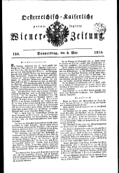 Wiener Zeitung 18150504 Seite: 1