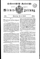 Wiener Zeitung 18150604 Seite: 1