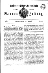 Wiener Zeitung 18150617 Seite: 1