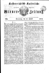 Wiener Zeitung 18150618 Seite: 1