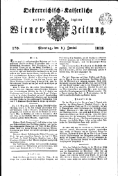 Wiener Zeitung 18150619 Seite: 1