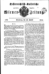 Wiener Zeitung 18150625 Seite: 1