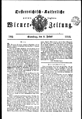 Wiener Zeitung 18150708 Seite: 1