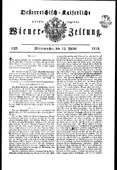 Wiener Zeitung 18150712 Seite: 1