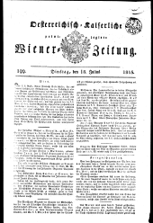 Wiener Zeitung 18150718 Seite: 1