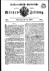 Wiener Zeitung 18150723 Seite: 1