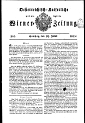 Wiener Zeitung 18150729 Seite: 1