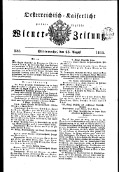 Wiener Zeitung 18150823 Seite: 1