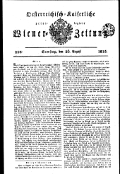 Wiener Zeitung 18150826 Seite: 1