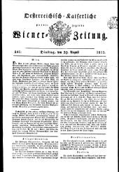 Wiener Zeitung 18150829 Seite: 1