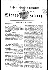 Wiener Zeitung 18150902 Seite: 1