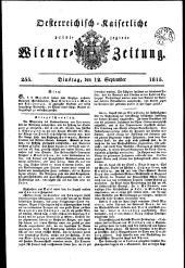 Wiener Zeitung 18150912 Seite: 1