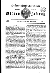 Wiener Zeitung 18150923 Seite: 1