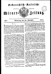 Wiener Zeitung 18150924 Seite: 1
