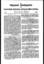 Wiener Zeitung 18150927 Seite: 9