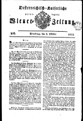 Wiener Zeitung 18151003 Seite: 1