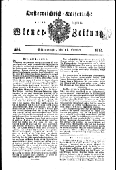 Wiener Zeitung 18151011 Seite: 1