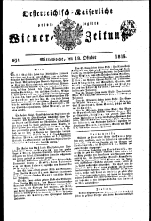 Wiener Zeitung 18151018 Seite: 1