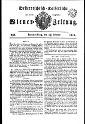 Wiener Zeitung 18151019 Seite: 1