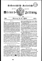 Wiener Zeitung 18151022 Seite: 1