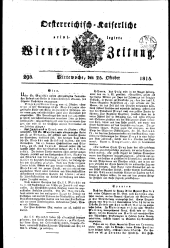 Wiener Zeitung 18151025 Seite: 1