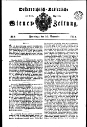 Wiener Zeitung 18151110 Seite: 1