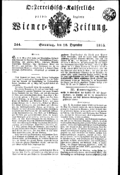 Wiener Zeitung 18151210 Seite: 1