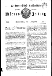 Wiener Zeitung 18151214 Seite: 1