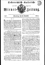 Wiener Zeitung 18151223 Seite: 1