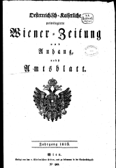 Wiener Zeitung 1816bl01 Seite: 1