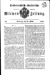 Wiener Zeitung 18160128 Seite: 1