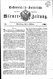 Wiener Zeitung 18160204 Seite: 1