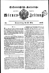 Wiener Zeitung 18160328 Seite: 1
