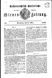 Wiener Zeitung 18160330 Seite: 1