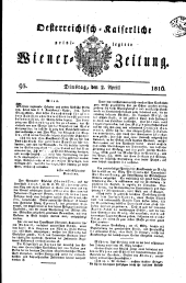 Wiener Zeitung 18160402 Seite: 1